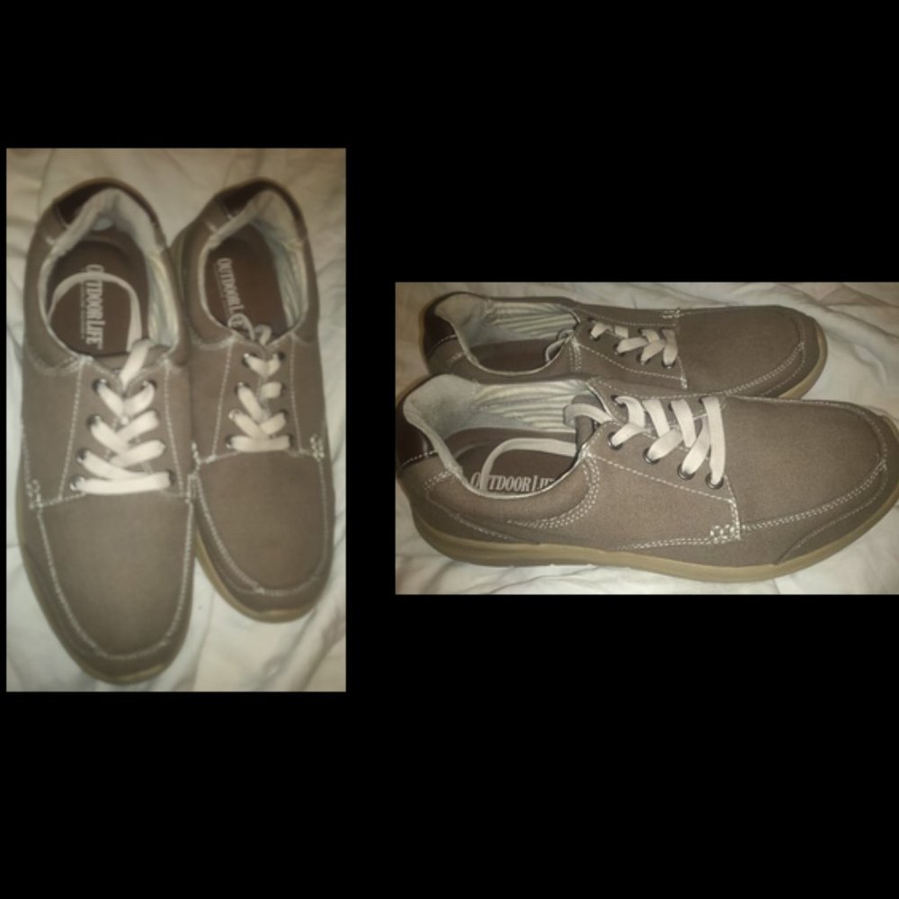 Outdoor Life Tan Canvas Shoes Mens  Size 11